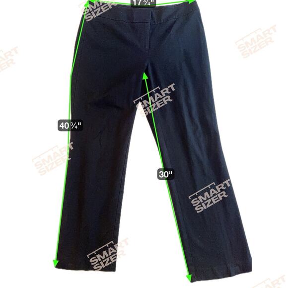 Chico's Size 2 Short Black Polyester/Rayon/Spandex Pants Capsule Office - Picture 4 of 8